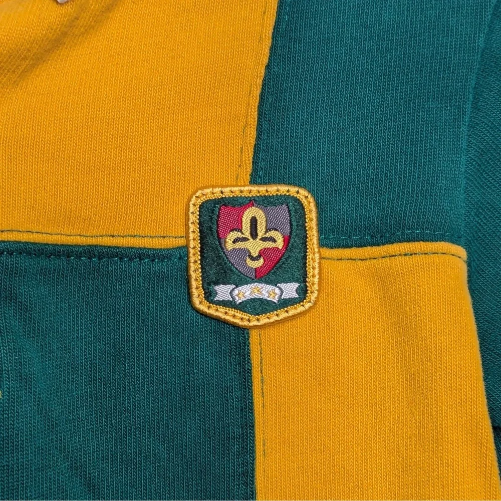 Vintage GYMBOREE GYMSPORT Rugby Polo Colorblock 90s 1998 Shirt XS 18-24 months